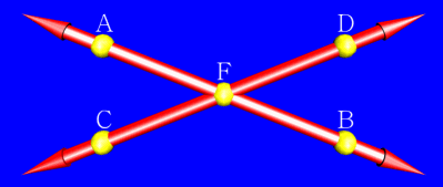 VRML image, intersecting lines