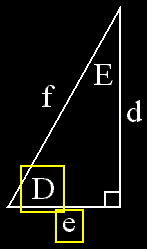 right triangle, angle and adjacent side