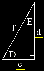 right triangle, two sides