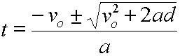 equation solved for t